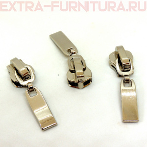 Бегунок декоративный автомат М8 никель (15-5) (уп.25шт)