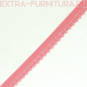 Резинка ажурная 12мм, арт.TBY-137 цв.розовый (уп.100м)