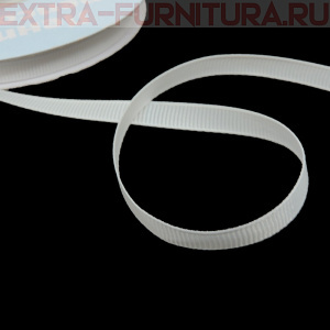 Лента репсовая IDEAL шир. 6 мм цв. 029 белый, уп.27,42м