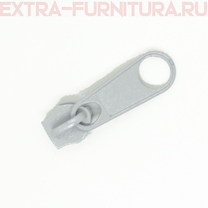 Бегунок к рулонной молнии тип 5, цв.329 серый