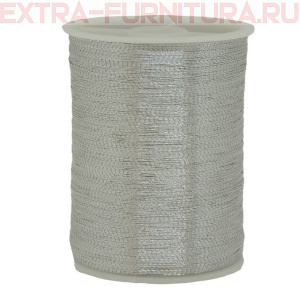 нитки металлизированные цв. серебро 100 м