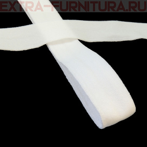 Резинка окантовочная 15мм цв. белый, матовая арт.ROM15101 уп. 50м 