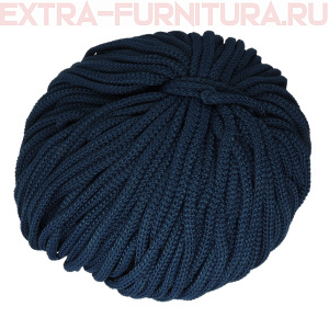 Шнур ПП 8 мм, цв.400 темно-синий, уп.100м, пл.6,5 гр/м