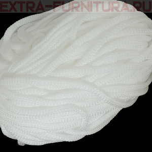 Шнур  ПП 8 мм, цв. белый, уп.100м, пл.6,5 гр/м