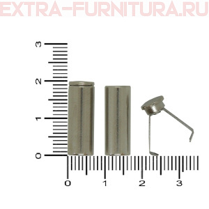 Наконечник для шнура 5,5мм, металл, арт.TBY OR 0305-5372, цв.никель, уп.100шт