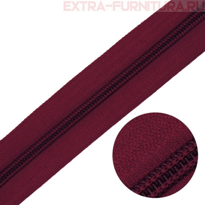 Молния рулонная спираль тип Т5, цв.178 бордо, пл.13 гр/м