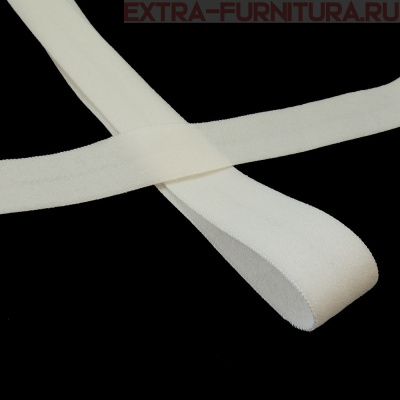 Резинка окантовочная 15мм цв.102 сумрачно-белый, матовая арт.ROM15102 уп. 50м 