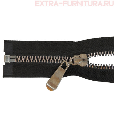 Молния декор Трактор Т5 1 замок, дл. 80см, цв.черный, усил. звено