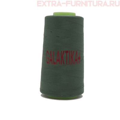 Нитки GALAKTIKA  40/2 п/э  4000 ярдов, цв.411 зеленый