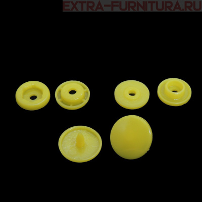 Кнопка NEWSTAR пластиковая 12,5мм, цв.110 желтый (уп.1000шт.)