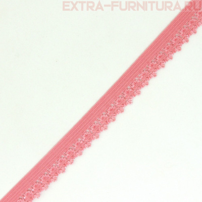 Резинка ажурная 12мм, арт.TBY-137 цв.розовый (уп.100м)