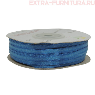 Лента атласная  3 мм  цв.157 синий рул.100м