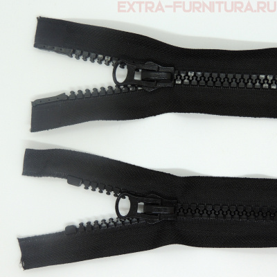 Молния Трактор Т8 2 замка 80см, цв. 322 черный, LOGO